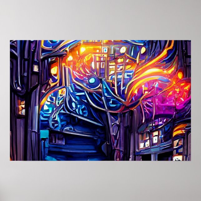 Colourful Fantasy Stairway Poster (Front)
