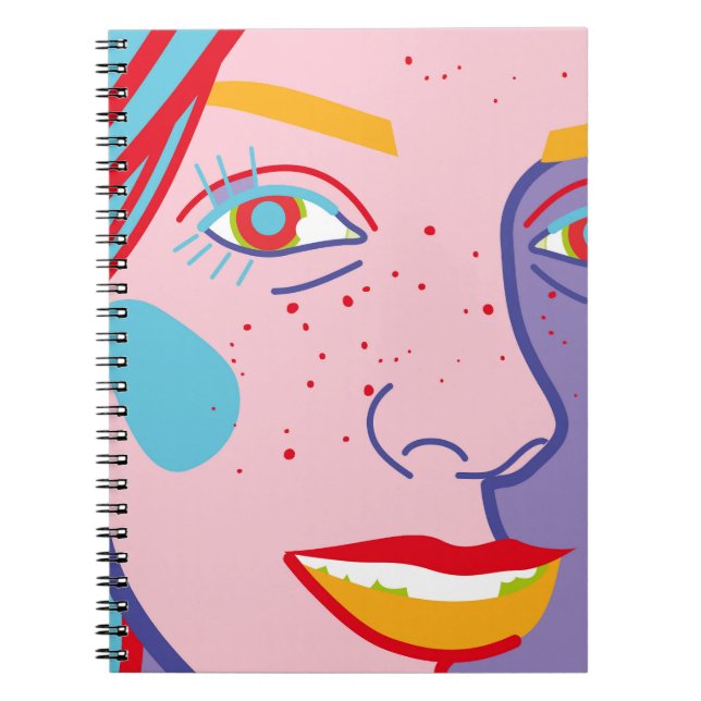 Colourful fashion illustration notebook (Front)