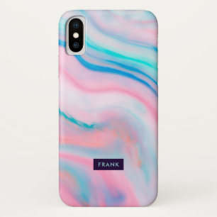 Colourful faux agate-alike marble stone Case-Mate iPhone case