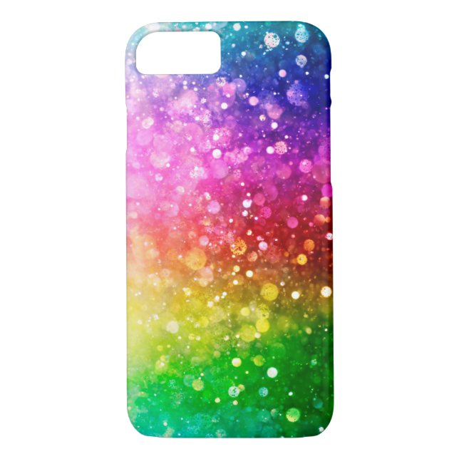 Colourful Faux Glitter Bokeh Style Case-Mate iPhone Case (Back)