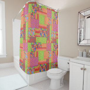 Colourful Faux Patchwork of Summer Fruits Patterns