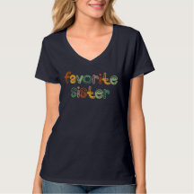 Colourful Favourite Sister Design for Trendy Sibli