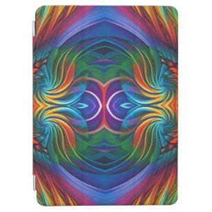 Colourful feather swirl   iPad air cover