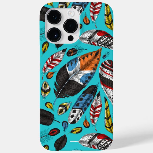 Colourful feathers Case-Mate iPhone case (Back)