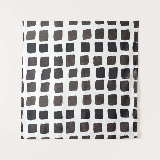 Colourful Feathers: Cute Vintage Pattern Tapestry (Front)