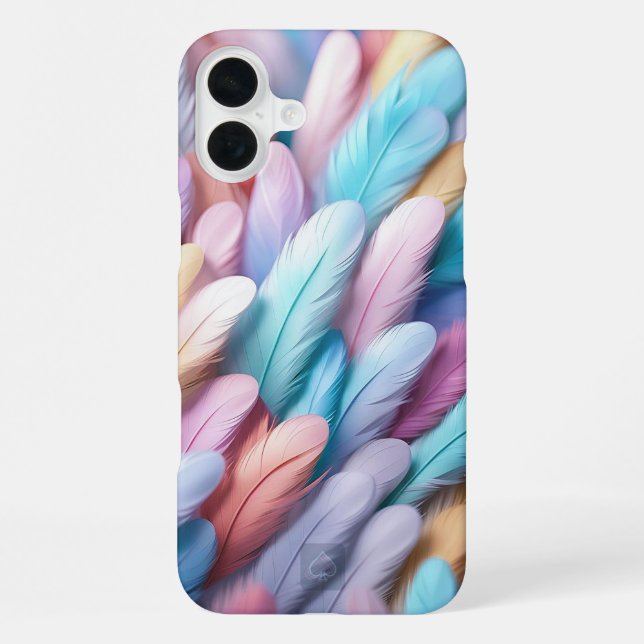 Colourful Feathers iPhone Case (Back)