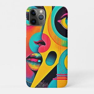 Colourful Feelings: Abstract Face iPhone 11 Pro Case