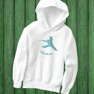 Colourful Fencer Silhouette Fencing Boy's Name Coo