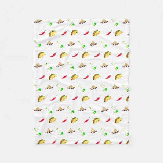 Colourful Festive Cinco de Mayo 2025 Dancing Cactu Fleece Blanket (Front)