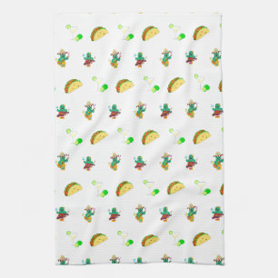 Colourful Festive Cinco de Mayo 2025 Dancing Cactu Kitchen Towel
