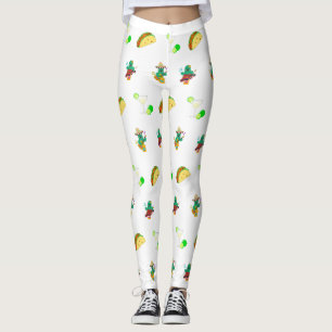 Colourful Festive Cinco de Mayo 2025 Dancing Cactu Leggings