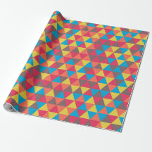 Colourful Festive Geometric Triangles Pattern |