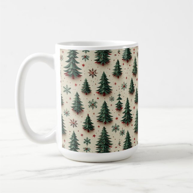 Colourful Festive Pattern Coffee Mug (Left)