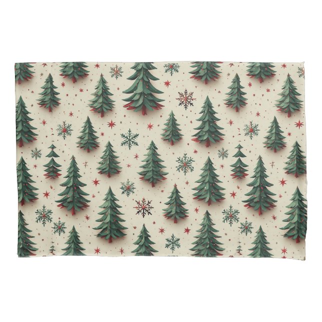 Colourful Festive Pattern Pillowcase (Front)