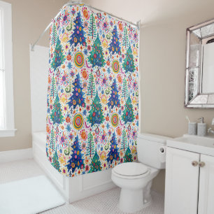 Colourful Festive Tree Pattern