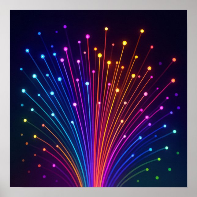 Colourful Fibre Optic Poster (Front)