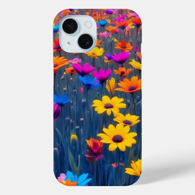 Colourful Field Of Flowers Case-Mate iPhone Case (Back)