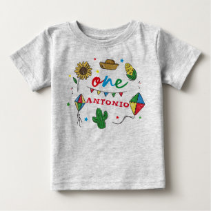 Colourful Fiesta 1st Birthday Baby T-Shirt