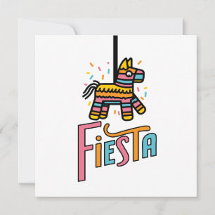 Colourful Fiesta Piñata Festive  Save The Date