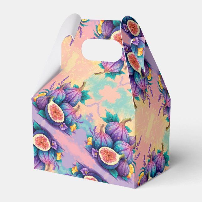 Colourful fig favor box (Front Side)