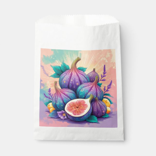 Colourful fig favour bag (Front)
