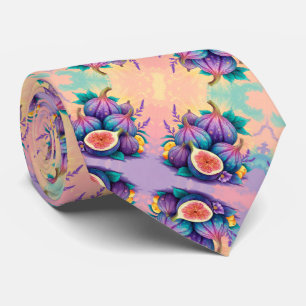 Colourful fig for Fathers Day Tie