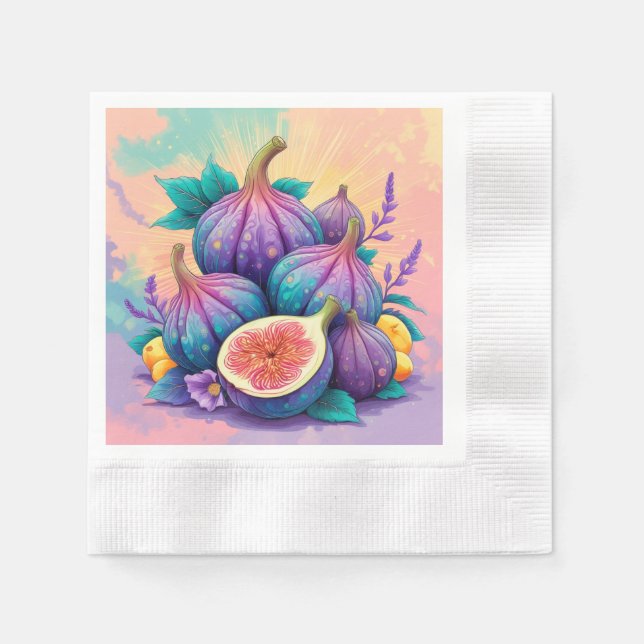 Colourful fig napkin (Front)