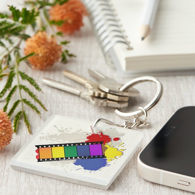 Colourful Filmstrip Keychain (Creator Uploaded)