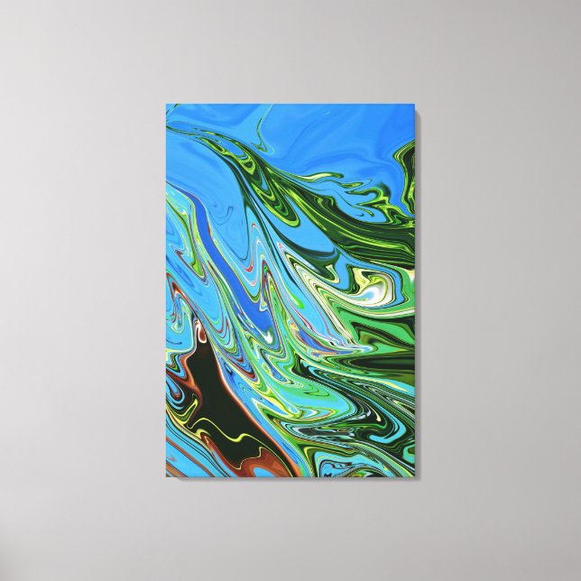 Colourful Fine Art | Best abstract masterpiece Canvas Print (Front)