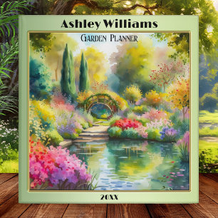 Colourful Fine Art Garden Planner Binder