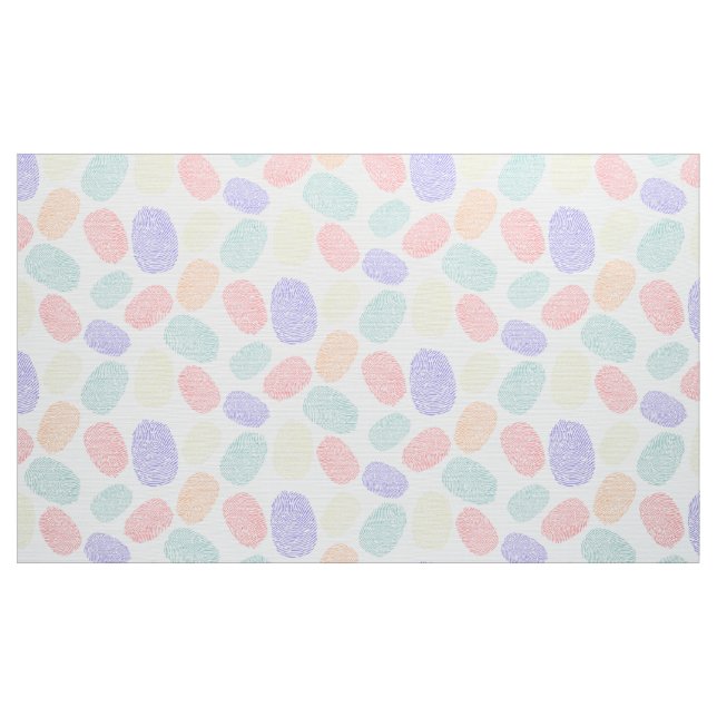 Colourful fingerprint pattern fabric (Yard)