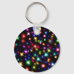 Colourful Fire Works Keychain