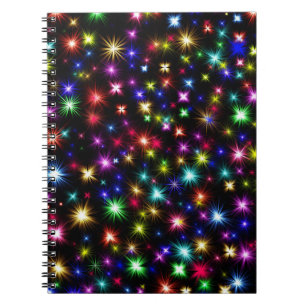 Colourful Fire Works  Notebook