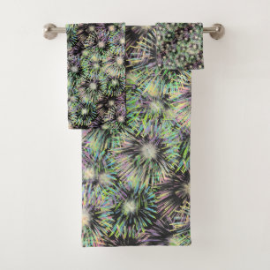 Colourful Fireworks Bath Towel Set