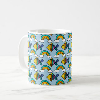Colourful Fish and Rainbow Mug