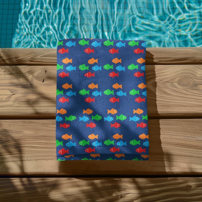 Colourful Fish Beach Towel (Creator Uploaded)