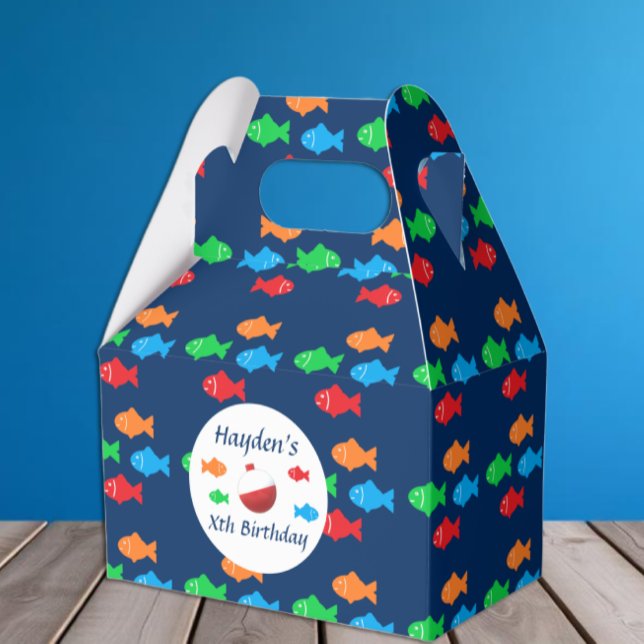 Colourful Fish Birthday Favor Box (Creator Uploaded)