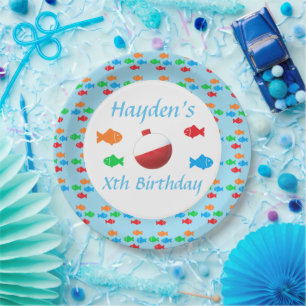 Colourful Fish Birthday Paper Plate