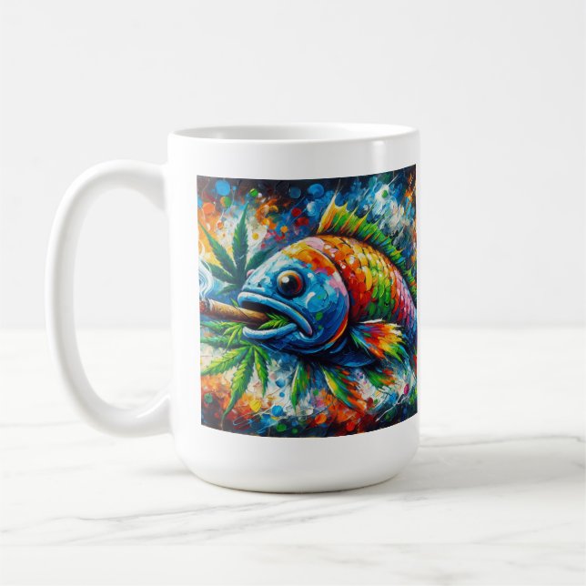 Colourful Fish Coffee Mug (Left)