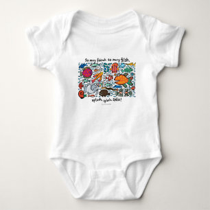 Colourful Fish Friends Baby Bodysuit