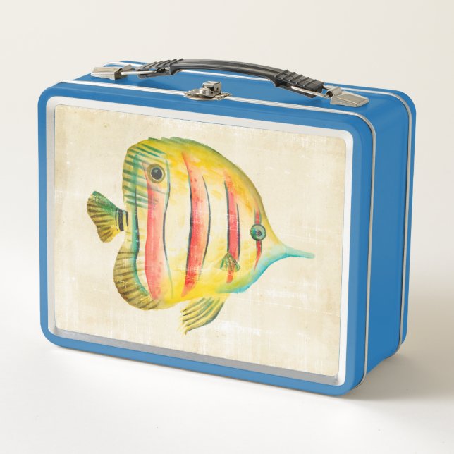 Colourful Fish Metal Lunch Box (Front)