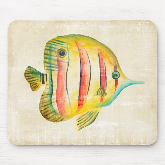 Colourful Fish Mouse Pad (Front)