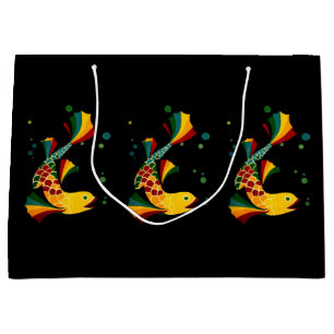 colourful fish ‘n bubbles large gift bag