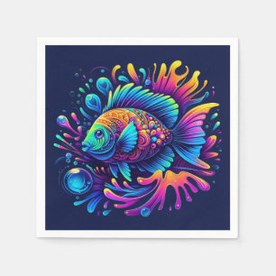 Colourful Fish Napkin