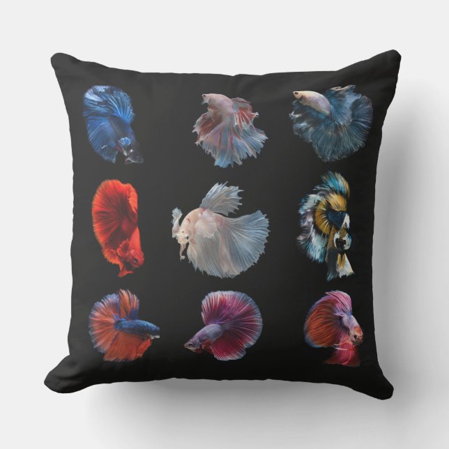 Colourful Fish  throw pillows (Front)