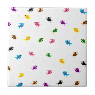 colourful fish tile
