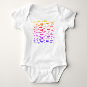 Colourful Fishes Baby Jersey Bodysuit