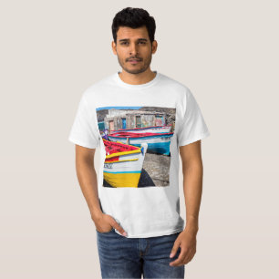 Colourful Fishing Boats, Cape Verde T-Shirt