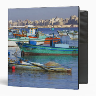 Colourful fishing boats in the Harbour of Binder