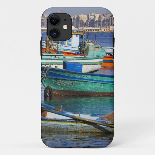 Colourful fishing boats in the Harbour of Case-Mate iPhone Case (Back)